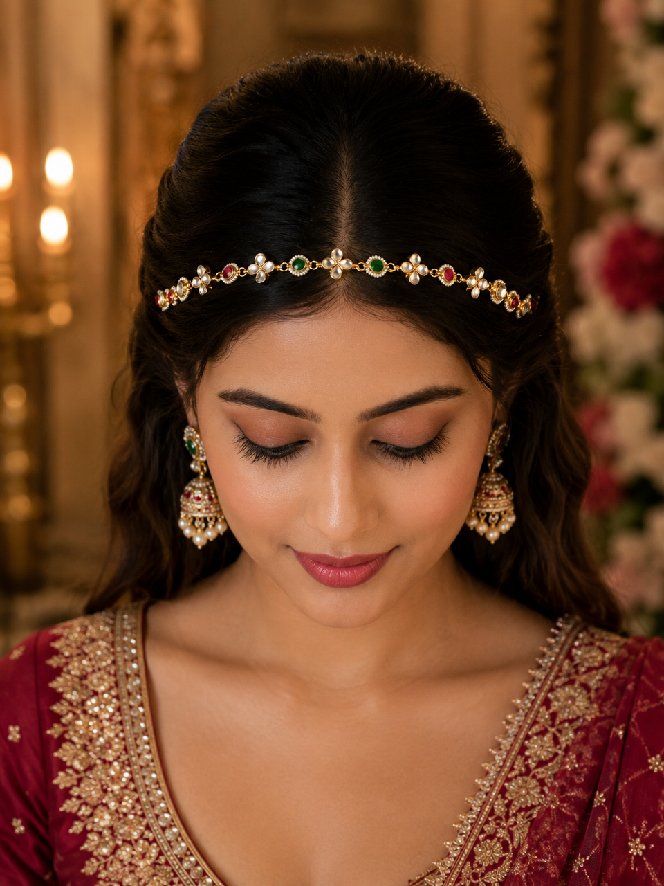 Kundan Sheeshful & mathapatti